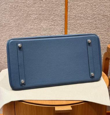 wholesale quality hermes birkin 40 togo blue agate phw